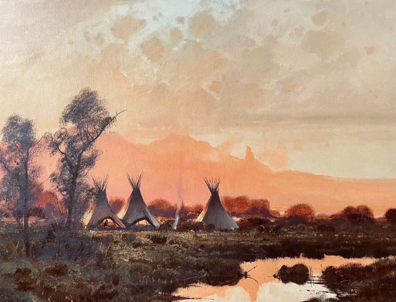 Original Painting, Salt River Camp by Nicholas Coleman