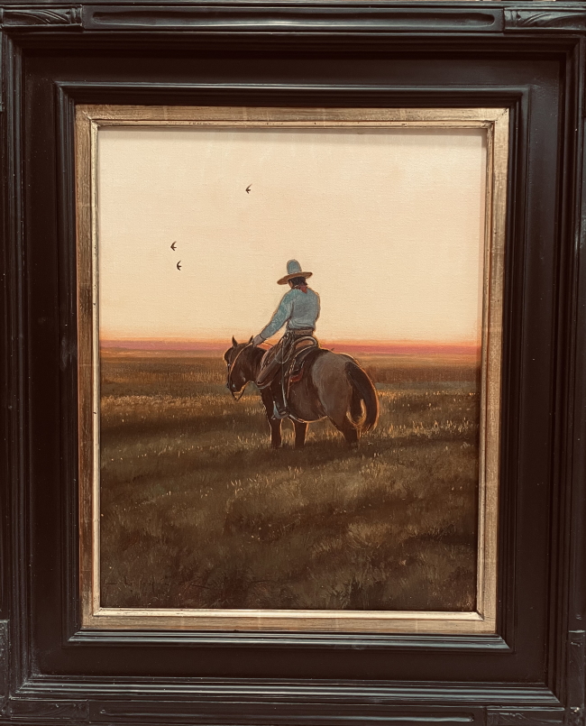 Original Painting, Sunset Rider by Nicholas Coleman