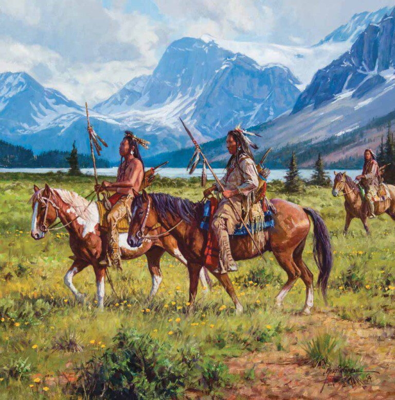Original Painting, Land of the Blackfoot by Martin Grelle