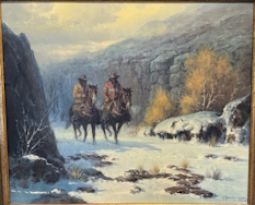 Original Painting, Winter Cover by G. Harvey