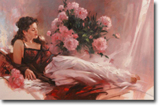Original Painting, Ruby Morning by Richard Johnson