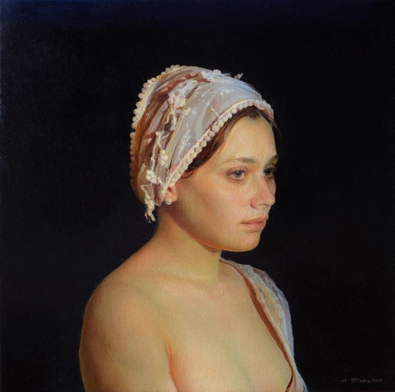 Thin Scarf, a Serge Marshennikov Original Painting