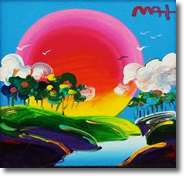Original Painting, Without Borders 2 by Peter Max
