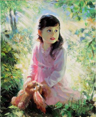 Alina Original Painting by Vladimir Volegov