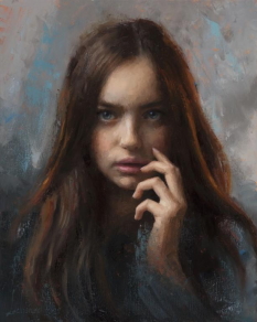 Original Painting, Veronika by Damian Lechoszest