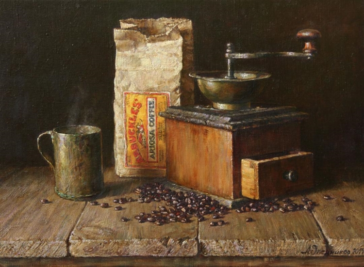Original Painting, New Coffee by Anton Ovsianikov
