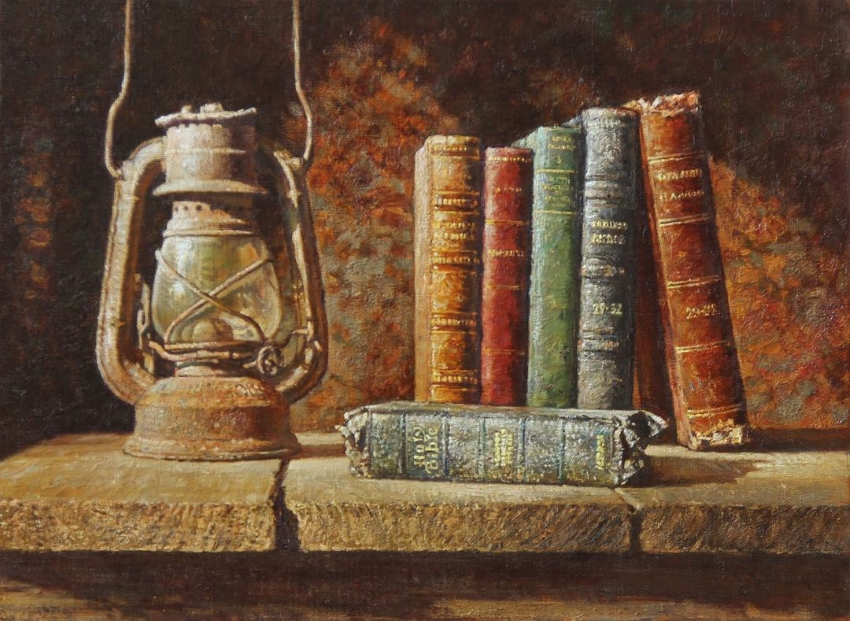 Original Painting, The Good Book by Anton Ovsianikov