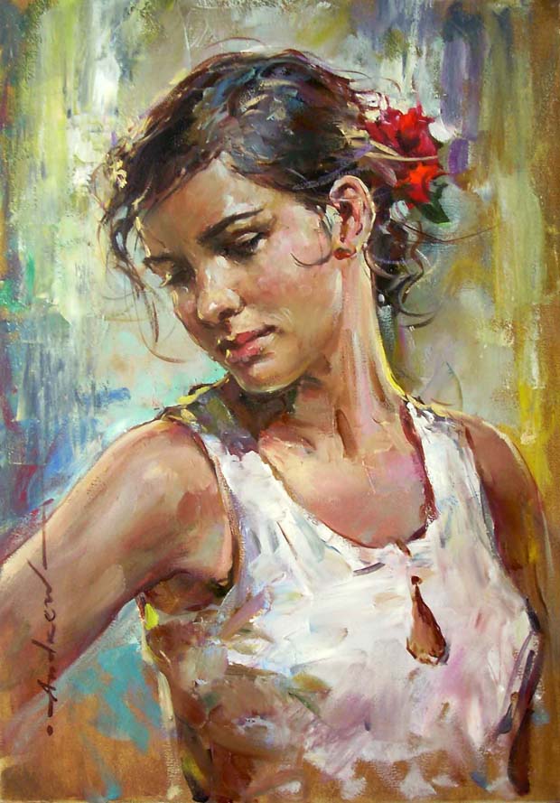 Original Painting, Alessandra by Andrew Atroshenko