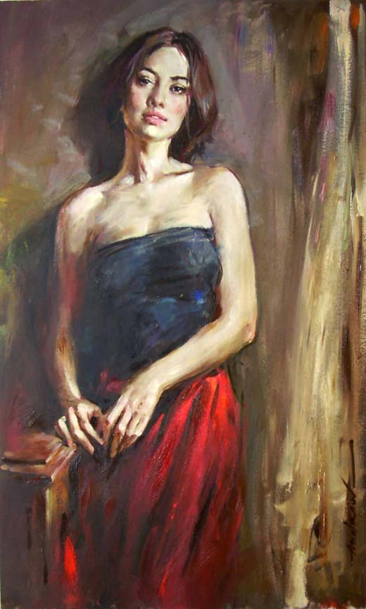 Original Painting, Awaiting by Andrew Atroshenko