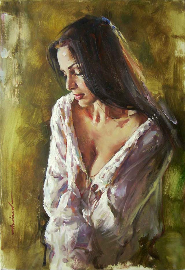 Original Painting, Elena by Andrew Atroshenko