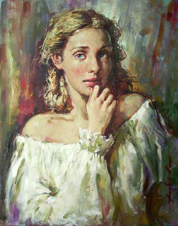 Original Painting, Pure Beauty by Andrew Atroshenko