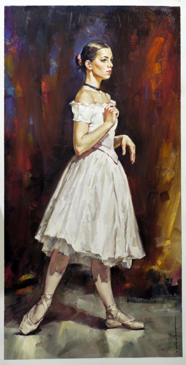 Original Painting, Rehearsing a New Part by Andrew Atroshenko