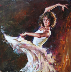 Original Painting, Dynamic Connection II by Andrew Atroshenko