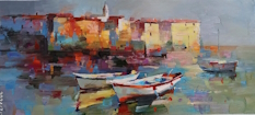 Original Painting, Heatwave in the Laguna by Andrew Atroshenko