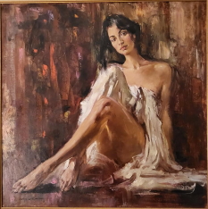 Original Painting, Irene by Andrew Atroshenko