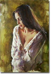 Original Painting, Elena by Andrew Atroshenko