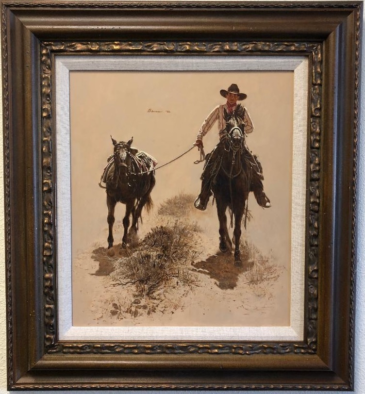 Original painting Bringing Stormy In by James Bama