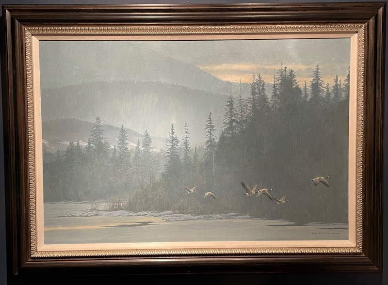Original painting Along the River by Robert Bateman