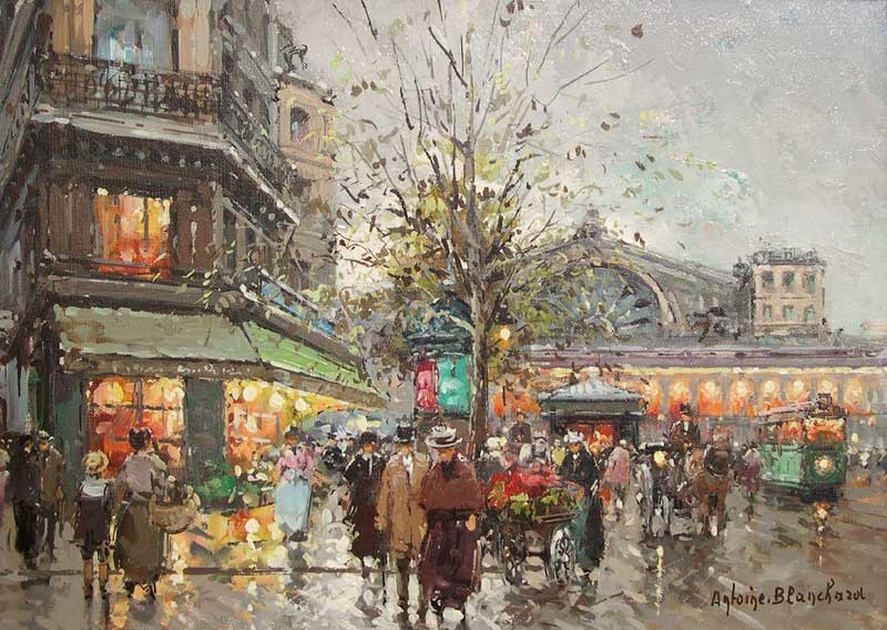 Chateleine, Original Painting by Antoine Blanchard