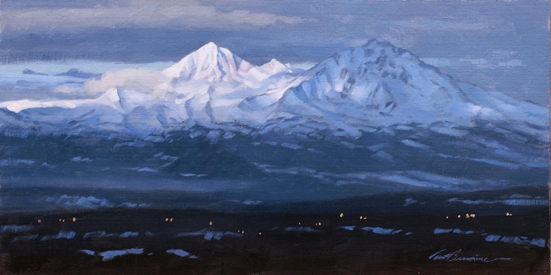 Cascade Splendor, Original Painting by Tom Browning