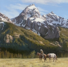 Original Painting, Mountain High by Tom Browning