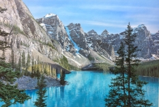 Original Painting, Lake Moraine by John Bye