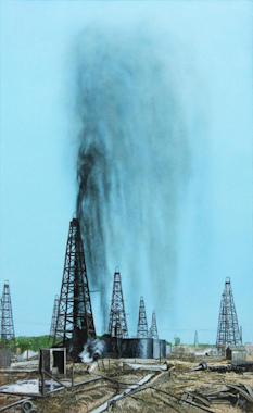 Original Painting, The Gusher by John Bye