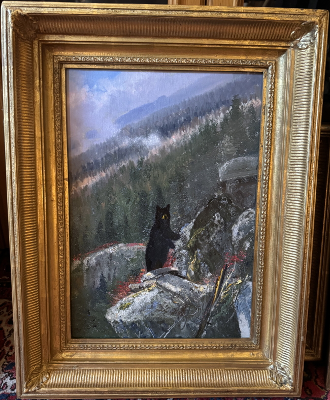 Original Painting, Over the Pass - Black Bear by Michael Coleman