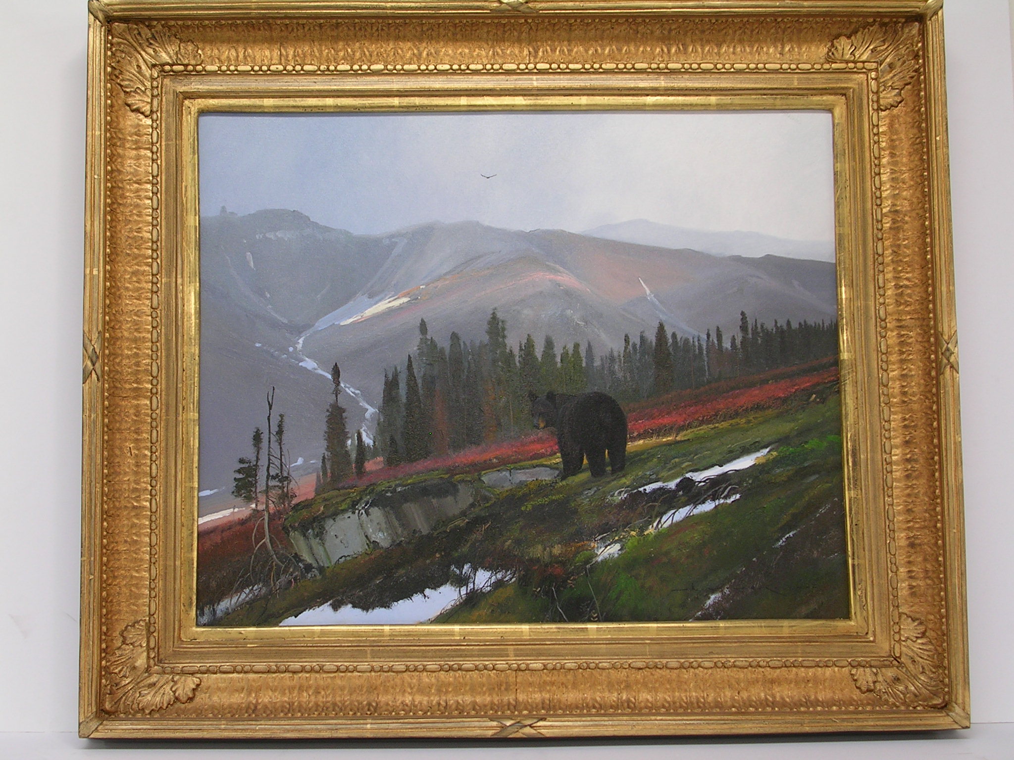 Original Painting, Black Bear by Nicholas Coleman