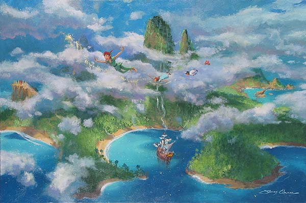 First Look At Neverland Original Painting by James Coleman