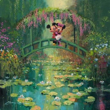 Mickey and Minnie at Giverny by James Coleman