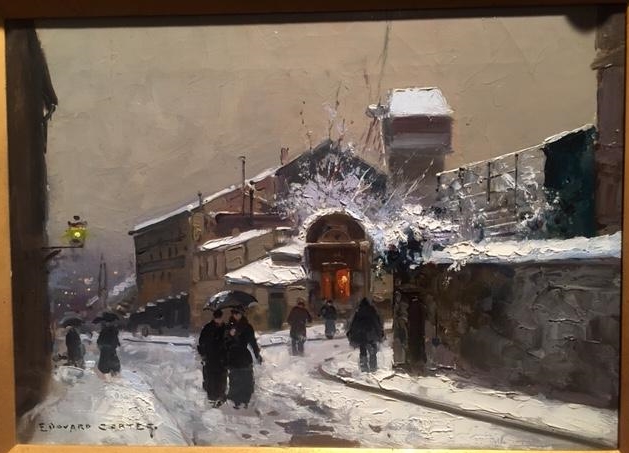 Original Painting, Moulon Galette by Edouard Cortes