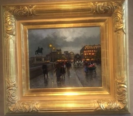 Original Painting, Pont Neuf by Edouard Cortes