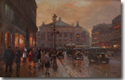 L' Opera Original Painting by Edouard Cortes