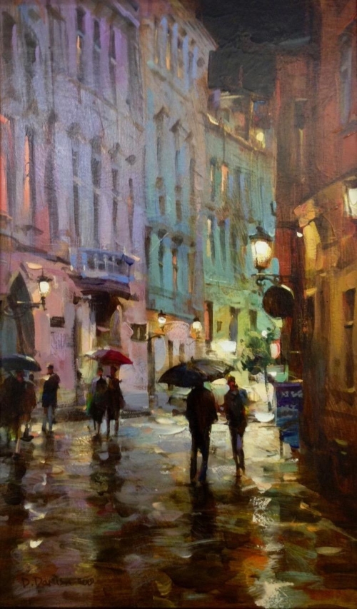 Original Painting, Venice Lights by Dimitri Danish