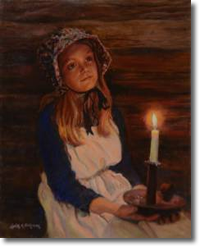 Original Painting, A Light in the Dark by Judee Dickinson
