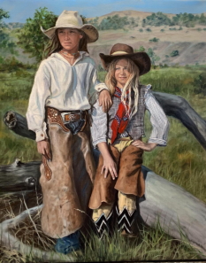 Original Painting, Cowgirls by Judee Dickinson