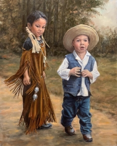 Original Painting, My Neighbor by Judee Dickinson