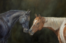 Original Painting, Nuzzling by Judee Dickinson