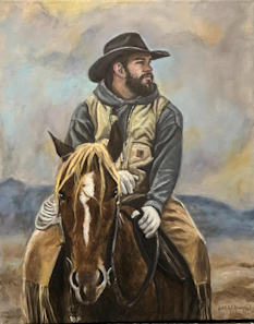 Original Painting, On the Watch by Judee Dickinson