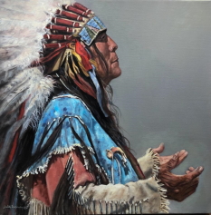 Original Painting, The Worshipper by Judee Dickinson