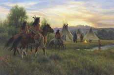 Original Painting, A Welcome Fire by Robert Duncan