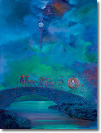 Original Painting, Cinderella Before Midnight by Harrison Ellenshaw