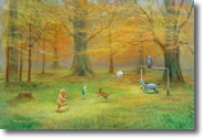 Pooh Soccer by Peter Ellensahw