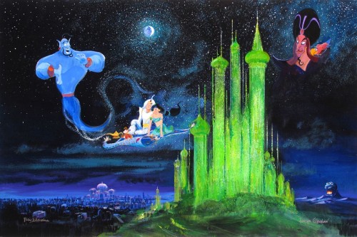 Original Painting, Emerald Castle by Peter & Harrison Ellenshaw