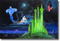 Original Painting, Emerald Castle by Peter & Harrison Ellenshaw