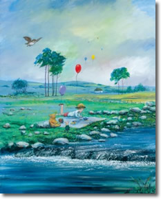 Original Painting, Spring by Peter & Harrison Ellenshaw