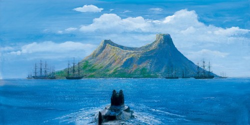 Original Painting, Vulcania by Peter & Harrison Ellenshaw