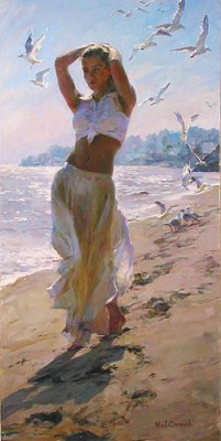 A Walk on the Beach by Michael & Inessa Garmash