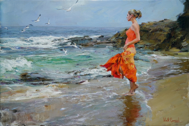 Original Painting, Desire to Fly by Michael & Inessa Garmash